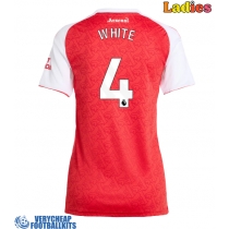 Arsenal Ben White #4 Replica Home Shirt Ladies 2025-26 Short Sleeve